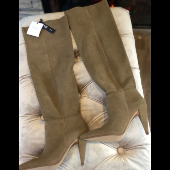 Bershka Shoes - NWT BERSHKA TAN SUEDE REAL LEATHER BOOTS